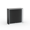 Trade Show Counter Lightbox flex Select: black back with eyelet