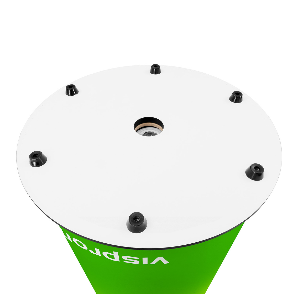 Detail: Underside of base plate with support feet