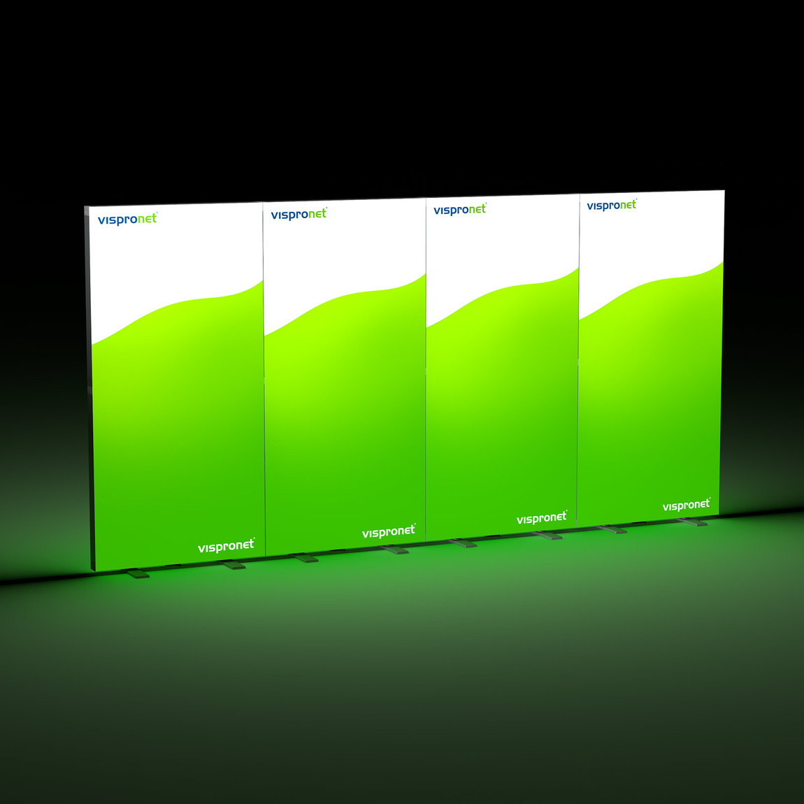 Trade Show Wall Lightbox Fold 400 x 200 cm