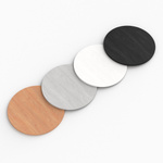 Lamella counter, round: available with table and base plates in 4 colours