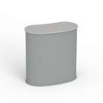 Lamella counter: can be used without pressure part, elegant silver-coloured front