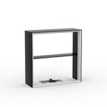 Trade Show Counter Lightbox Flex Select without Printed Panel, Front View