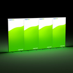 Exhibition Wall Lightbox fold, expandable via integrated magnets