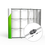 Pop-Up Folding Display Magnet 4 x 3, Rear Side, with Magnetic Connectors