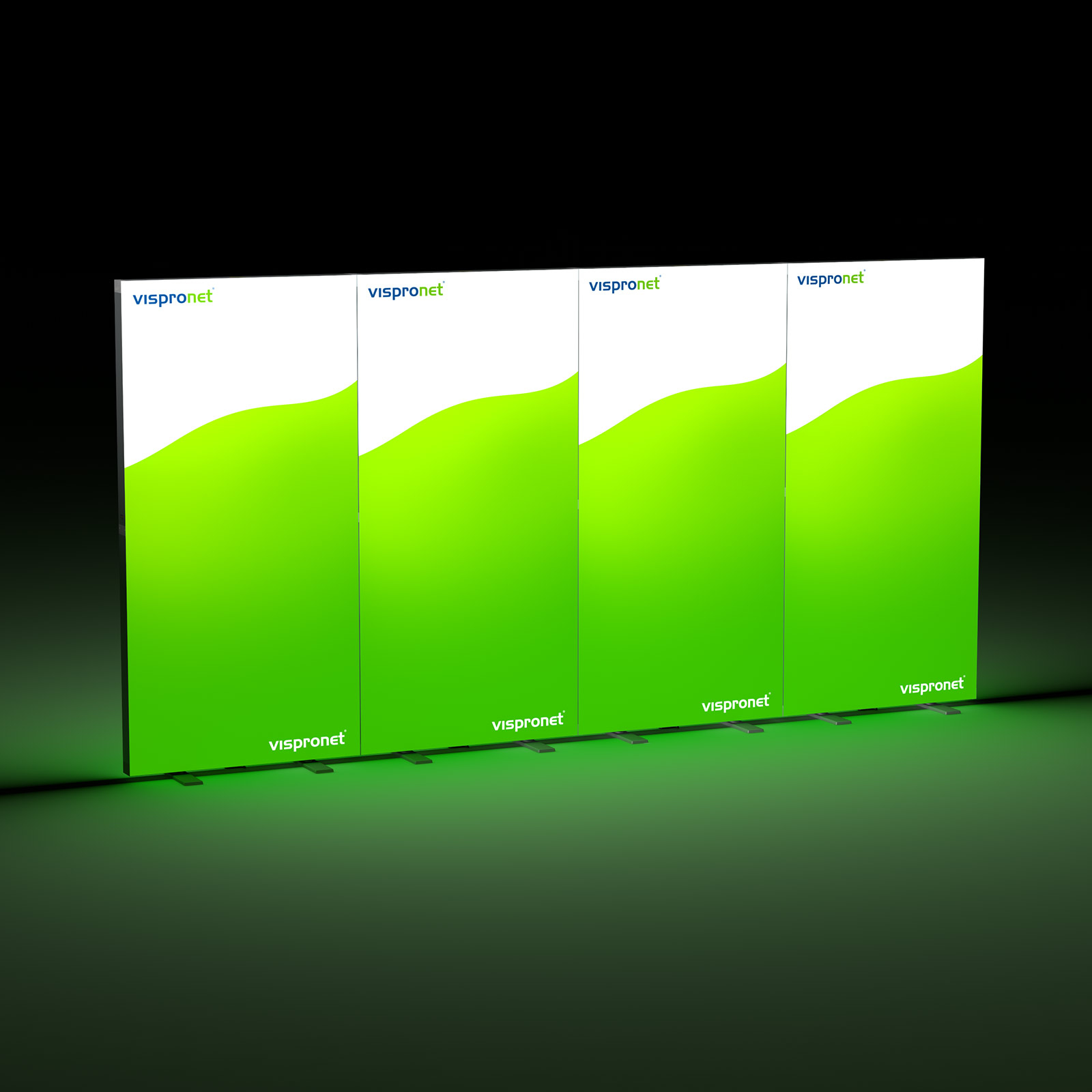 Trade Show Wall Lightbox Fold 400 x 200 cm
