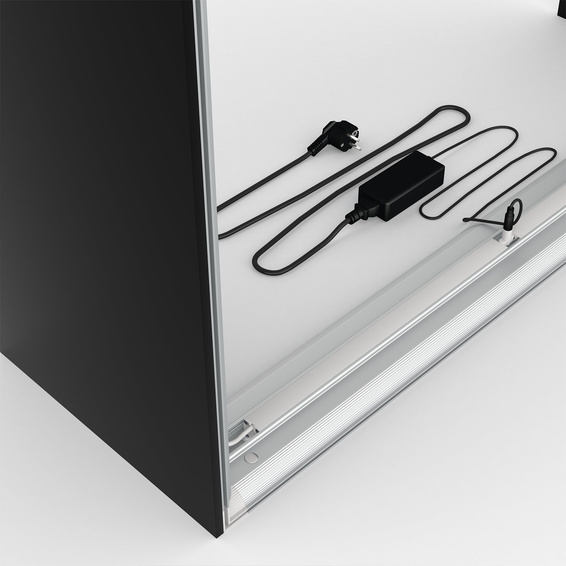 Trade Show Counter Lightbox Flex Select, Power Cable Detail
