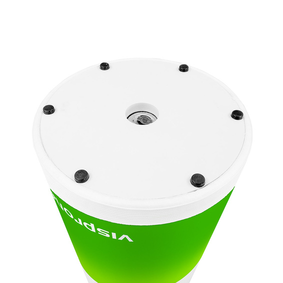 Detail: Underside of base plate with support feet and groove for the printed part
