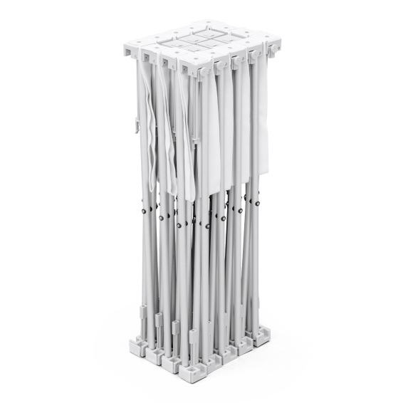 System 4 x 3 folded down to a compact transport size