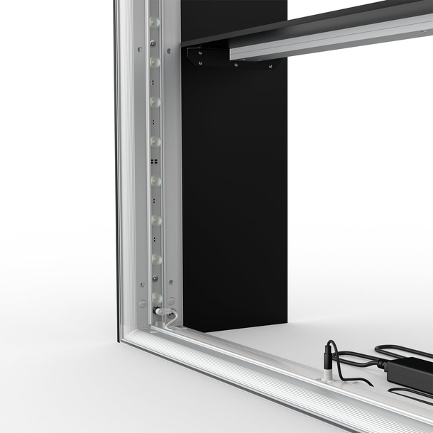 Trade Show Counter Lightbox Flex Select with LED Lighting
