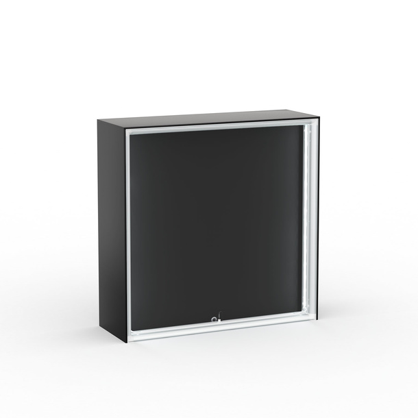 Trade Show Counter Lightbox flex Select: black back with eyelet