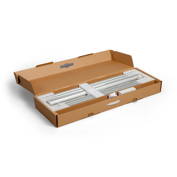 Folding box for Lightbox click trade fair wall