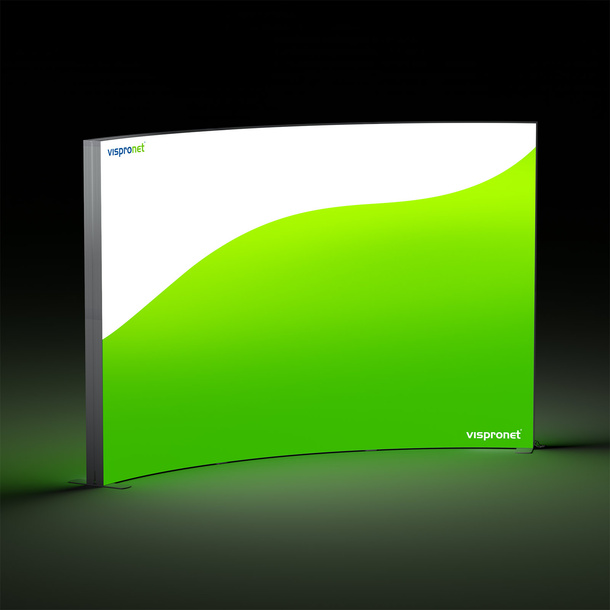 Lightbox flex replacement print - curved front 