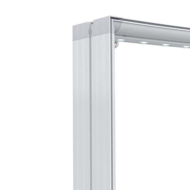 Trade Show Wall Lightbox Flex Curved, Detail: Upper Corner