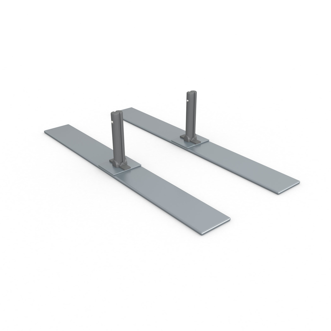 Center feet, flexible keder frame, set of 2