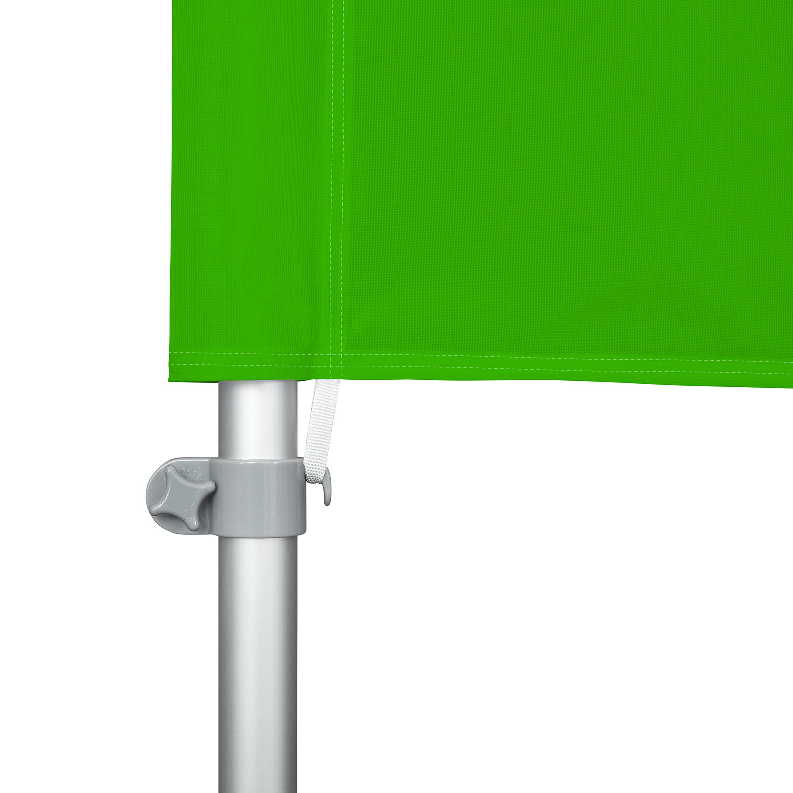 Mobile flagpole Economy, clamp for lower attachment of the flag