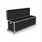 Trolley box: lid can be positioned upright, with padded interior and edges