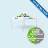 Premium Pop-up Canopy 4 x 4 m, Roof & Valance with Print, without Tent Walls