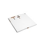 Cardboard stool flat and compact foldable