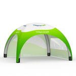 Event Tent Air 6 x 6 m with 1 Solid Wall + 1 Wall with Panoramic Window