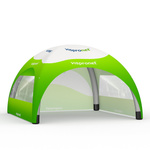 Event Tent Air 6 x 6 m, 1 Solid Wall + 2 Walls with Panoramic Window