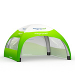 Event Tent Air 5 x 5 m, 1 Solid Wall + 2 Walls with Panoramic Window