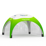 Event Tent Air 6 x 6 m with 2 Transparent Walls
