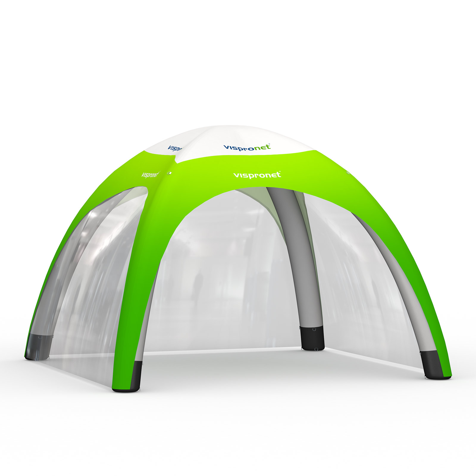 Event Tent Air 4 x 4 m with 2 Transparent Walls