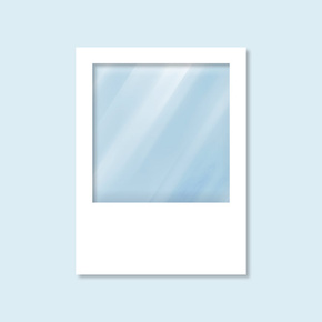 Wall Hexagon with panorama window, white without print, width 1.5 m