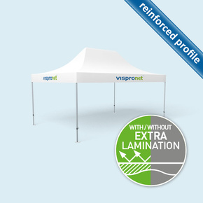 Gazebo Premium 4 x 6 m, printed valance, no walls