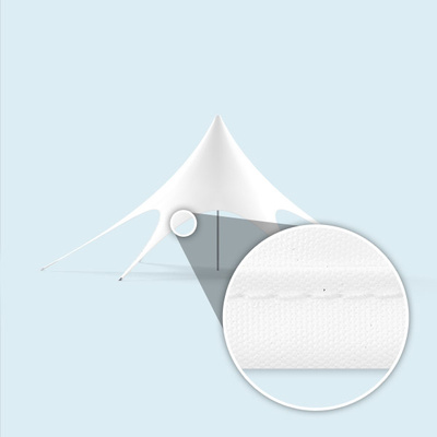 Star Canopy with trimm band unprinted 