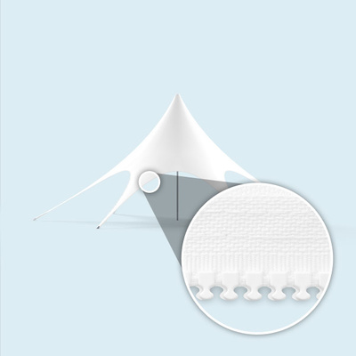 Star Canopy with zipper for walls unprinted