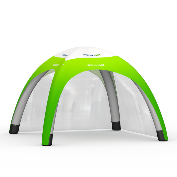 Event Tent Air 4 x 4 m with 2 Transparent Walls