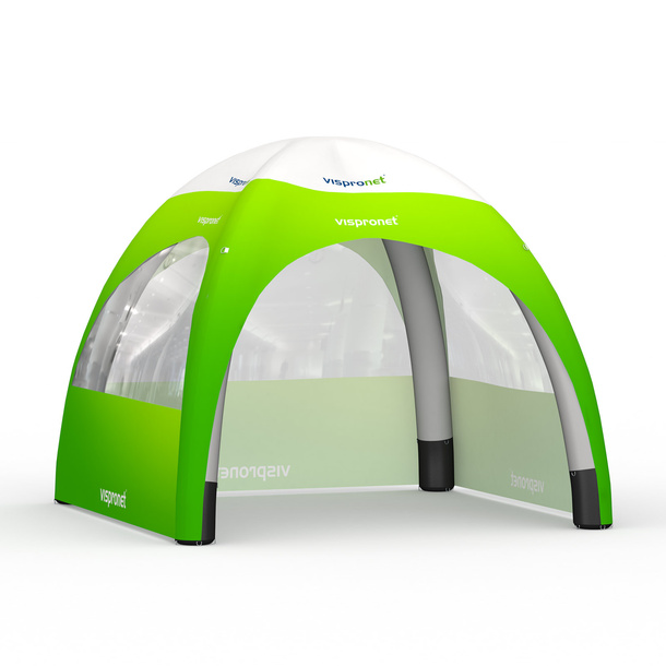Event Tent Air 3 x 3 m with 3 Walls with Panoramic Window