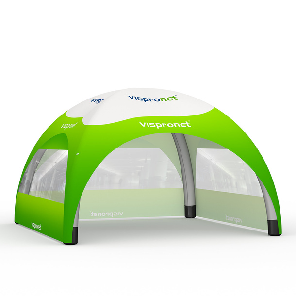 Event Tent Air 6 x 6 m with 3 Walls with Panoramic Window
