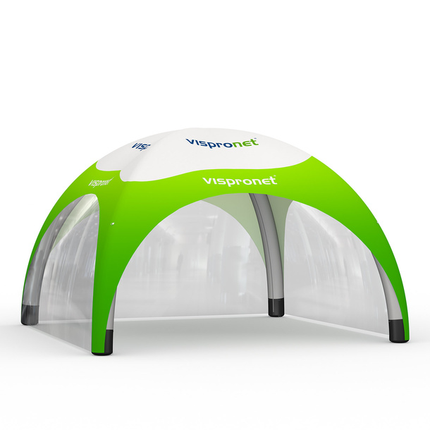 Event Tent Air 6 x 6 m with 2 Transparent Walls
