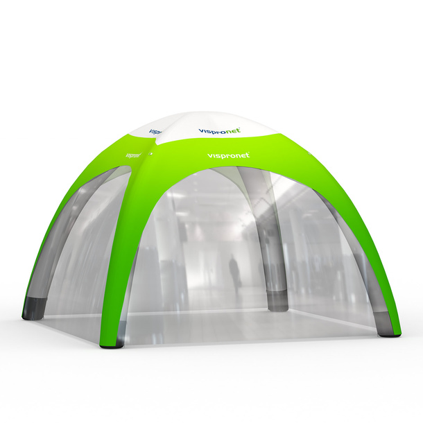 Event Tent Air 4 x 4 m with 4 Transparent Walls