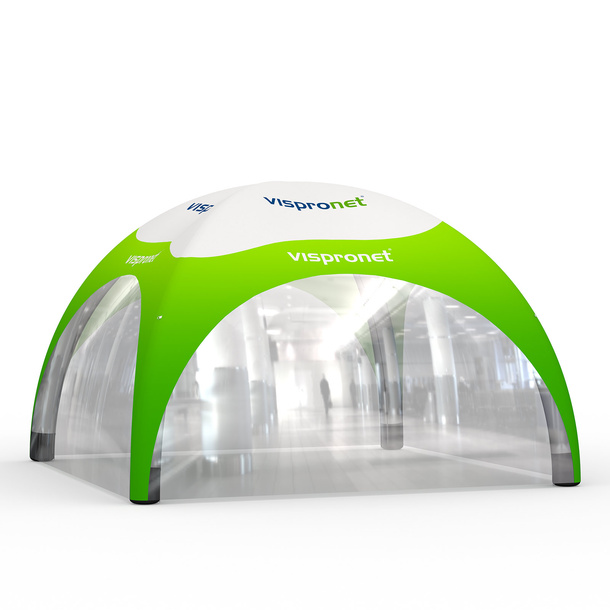 Event Tent Air 6 x 6 m with 4 Transparent Walls