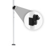 Pass-through height adjustable in 3 steps, locking mechanism with lever (spring mechanism)