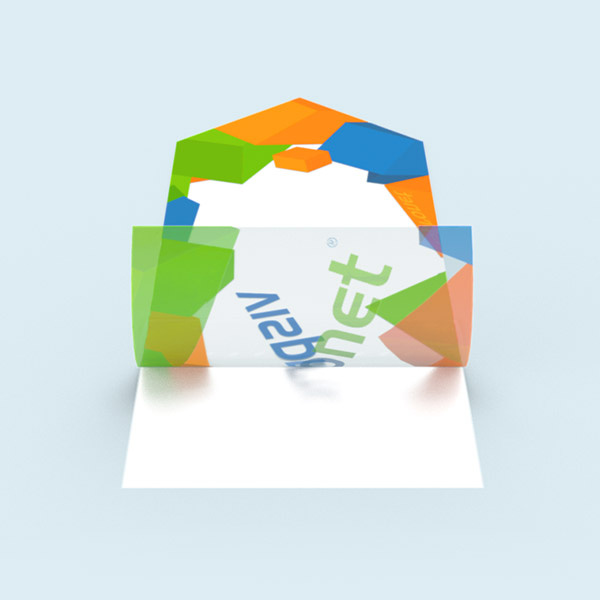 Without white underprint: design translucent, unprinted areas transparent