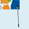 Mounting variant: tension rubber with toggle and plastic hooks, 300 mm