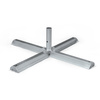 Plate stand 88 x 88 cm / 5.5 kg with pin for pipe ø 50 mm, without concrete slabs