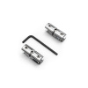Plate Connector Aluminum ø 16 mm, Set of 2