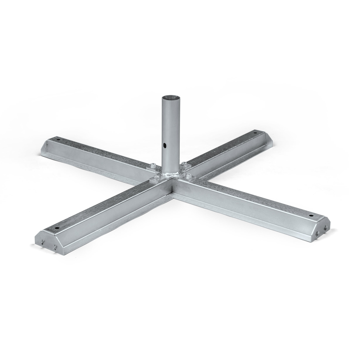 Plate stand 88 x 88 cm / 5.5 kg with pin for pipe ø 50 mm, without concrete slabs