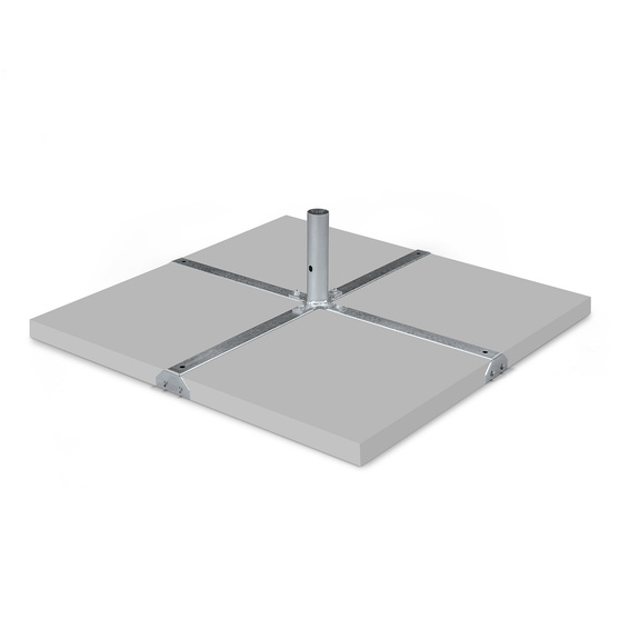 Plate stand with matching concrete slabs (not included in the delivery!)
