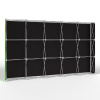 Trade Show Wall Pop Up Velcro, Backside with Multisol® X Opak SE, Opacity: 100%
