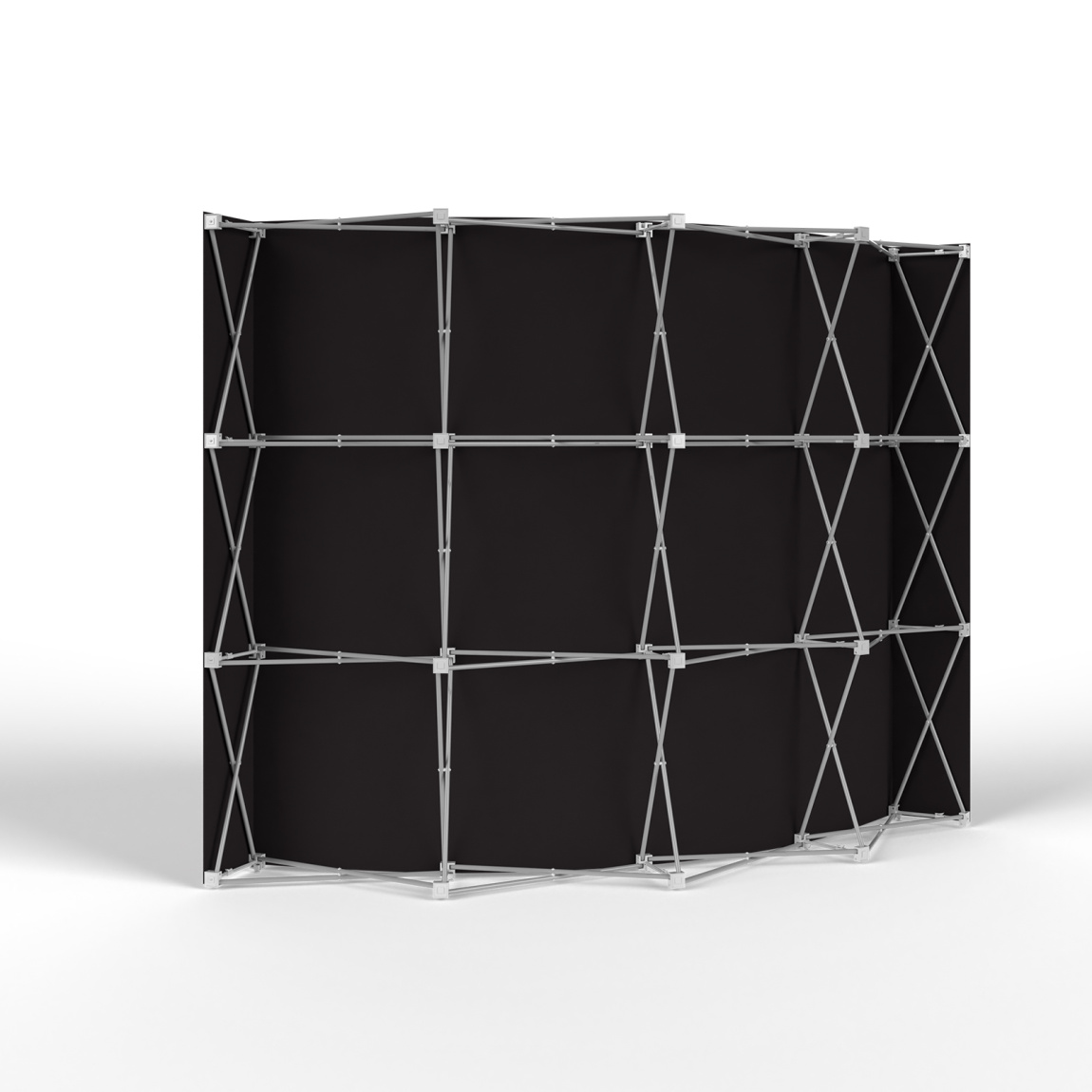 Trade Show Wall Pop Up Velcro, Backside with Multisol® X Opak SE, Opacity: 100%