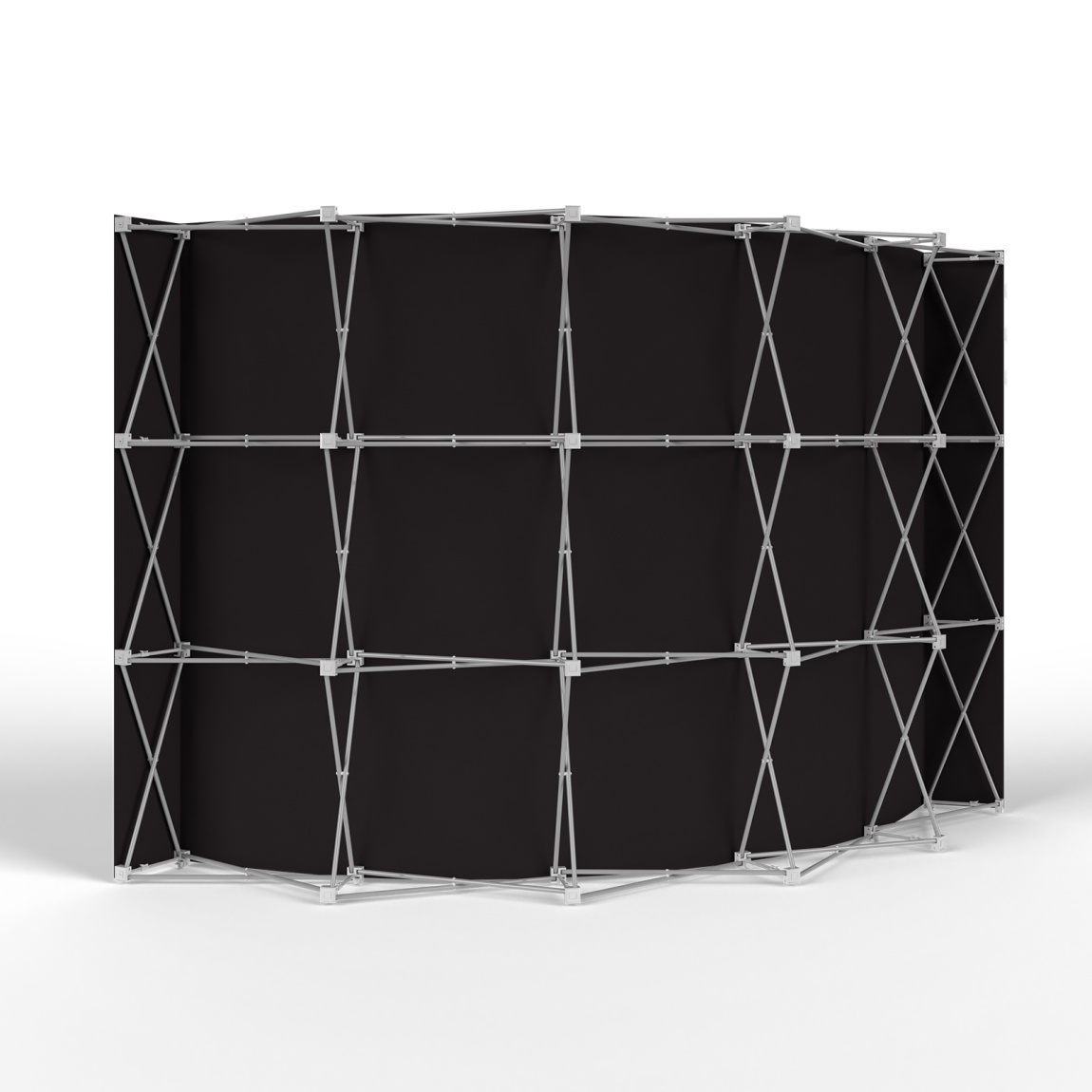 Trade Show Wall Pop Up Velcro, Backside with Multisol® X Opak SE, Opacity: 100%