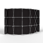 Trade Show Wall Pop Up Velcro, Backside with Multisol® X Opak SE, Opacity: 100%