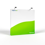 Trade Show Pop-Up Wall Velcro 3 x 3 with Side Covering, Optional Lighting