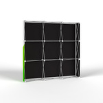 Trade Show Wall Pop Up Velcro, Backside with Multisol® X Opak SE, Opacity: 100%